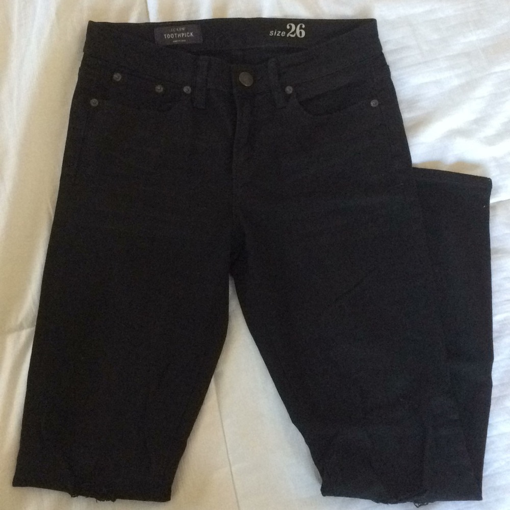 J.Crew Toothpick Jeans with Distressed Knees